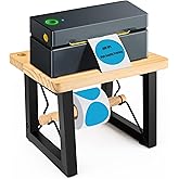 Bettoor Label Holder for Rolls and Fanfold Labels, Wooden Thermal Label Holder for Desktop Label Printer, Accessory Supplies for Home, Office, Small Business