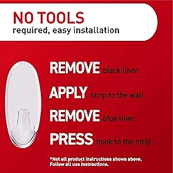 Command Medium Clear Wall Hooks, 7 Wall Hooks and