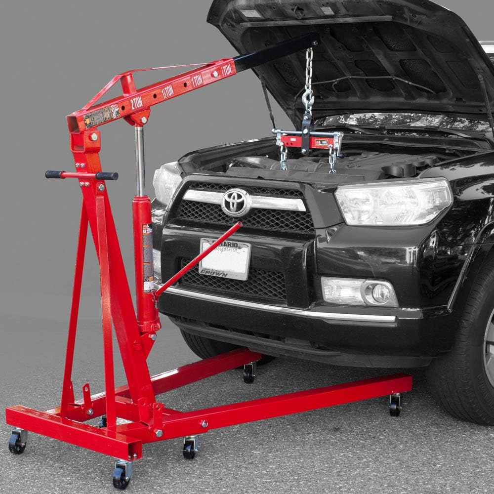 BIG RED T32100 Torin Engine Hoist Shop Crane Accessory: Steel 3 Position Engine Leveler with Adjustable Handle, 3/4 Ton (1,500 lb) Capacity, Red: Automotive