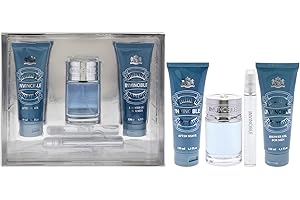 New Brand Invincible 3.3oz EDT Spray, 0.5oz EDT Spray, 4.3oz After Shave, 4.3oz Shower Gel Men-4 Pc Gift Set