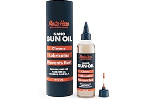 MADE HERE CO. Made Here Premium Lubricating Gun Oil with Nano Technology – Made in The USA – Superior Corrosion Protection & Long-Lasting Performance – 4oz