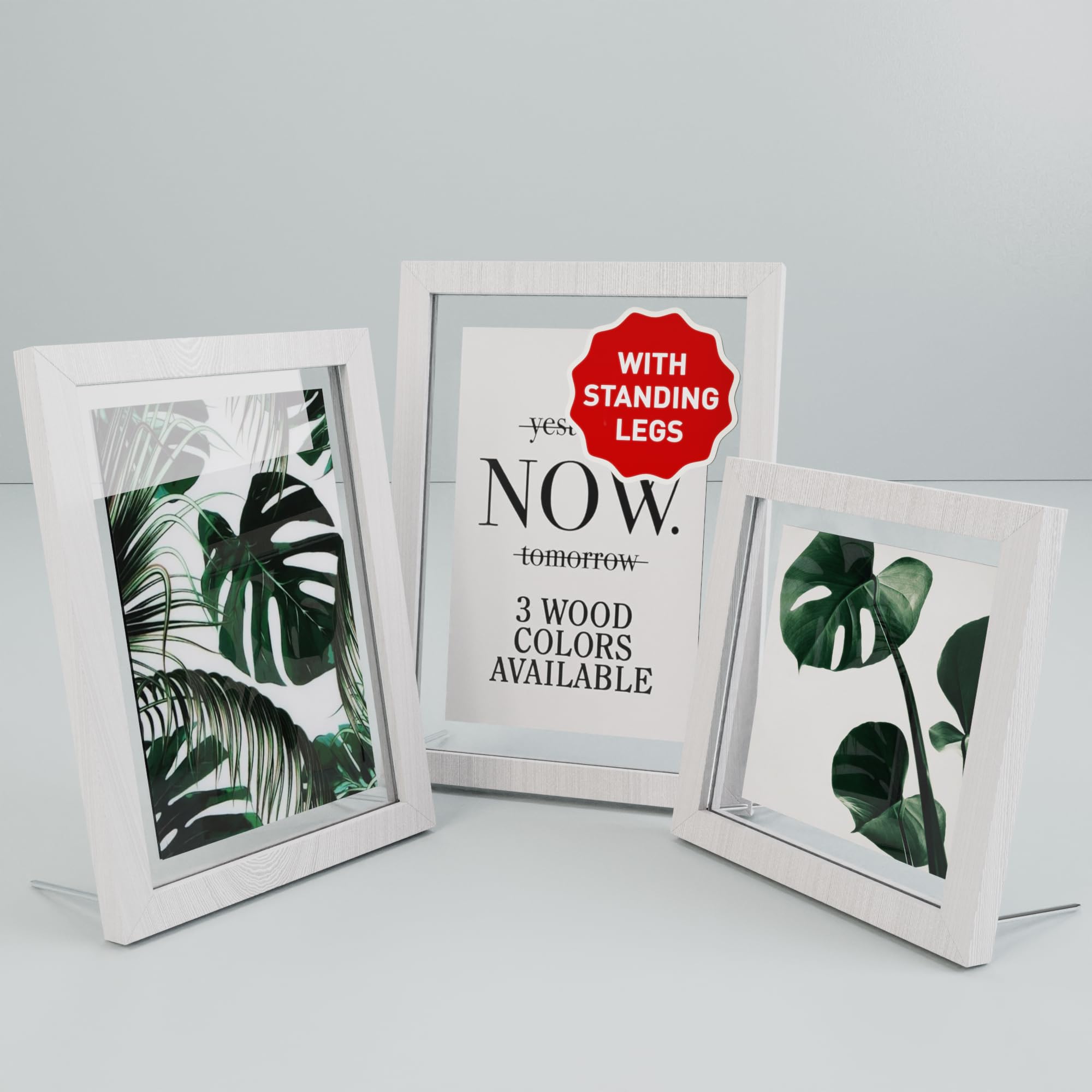 Floating Picture Frames-Floating Photo Frame 3 Pcs Glass Floating Frame ...