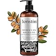 lonstin Hair Conditioner, Moroccan Argan Oil Clear Hydrating Hair Conditioner for Damaged, Split Ends,Dry, Curly or Frizzy Hair to Intense Hydration, Shine and Silkiness Hair-16.9 fl oz