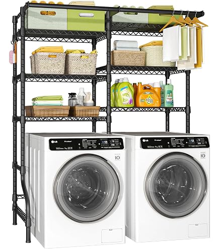 洗濯洗剤 Washing Machine Storage Rack Amazon.com: Washing Machine Storage Rack，Laundry Room nization