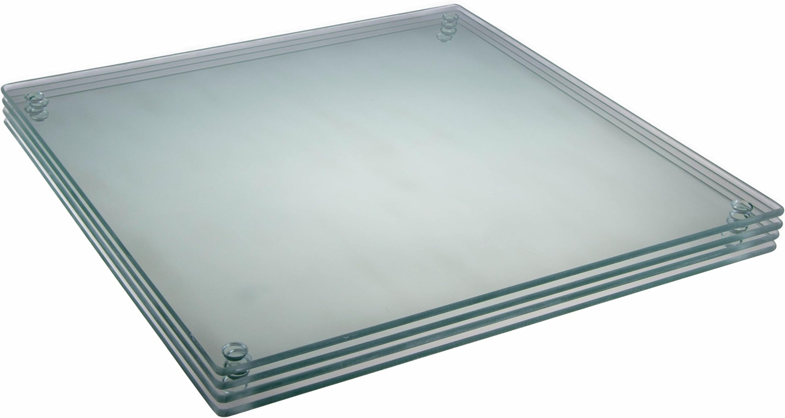 clever chefPremium Tempered Glass Cutting Board Bundle 4 Pack - 30 cm x 30 cm