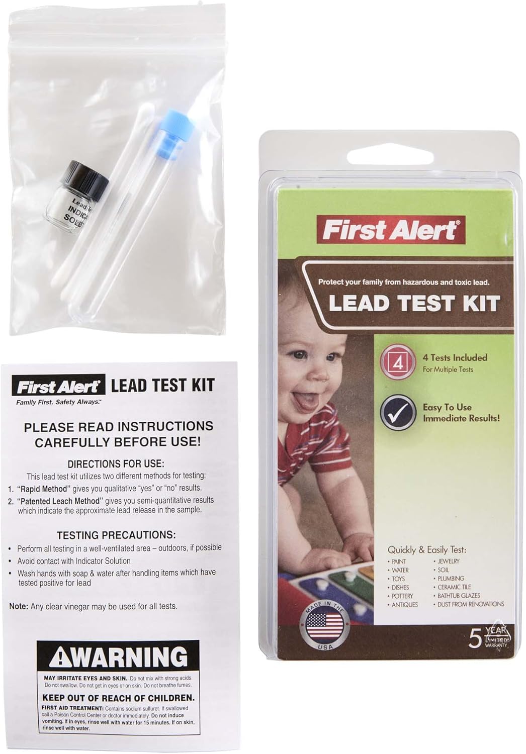 First Alert MT1 Mold Detection Kit - Mold Test Kit - 