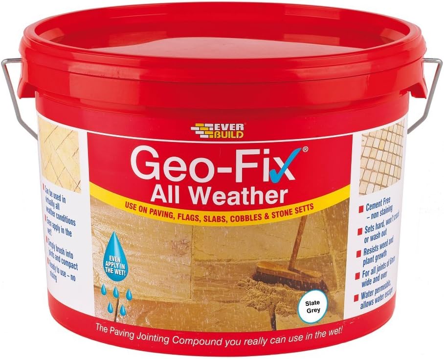 GeoFix Paving All Weather Jointing Compound Mortar Slate Grey 14KG