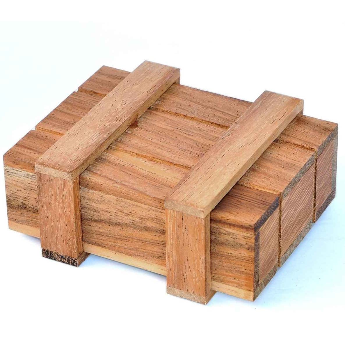 Logica Puzzles Art. Pandora Box M - Wooden Brain Teaser - Secret Box - Difficulty 3/6 Hard - Magic Money Box - Leonardo da Vinci Collection