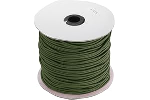 Rebower Elastic Cord Stretch String Heavy Rope 3mm 109 Yards Long Rubber Rope [for Sewing, Camping, DIY Craft, Bead Necklaces