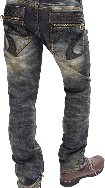 Amazon ジーンズ 専門店 クラシカルエルフ Classical Elf Cloud72 クラウド メンズ デニム パンツ ジーンズ レザー ストレート ジーパン 5 W32 ジーンズ 通販