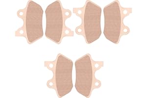 CHABUSHI Sintered Brake Pads Set Front and Rear for Harley FLHT/FLHTi Electra Glide Standard, Flhtcu-i Electra Glide Ultra 2000-2007 Replacement Brake Pads Set