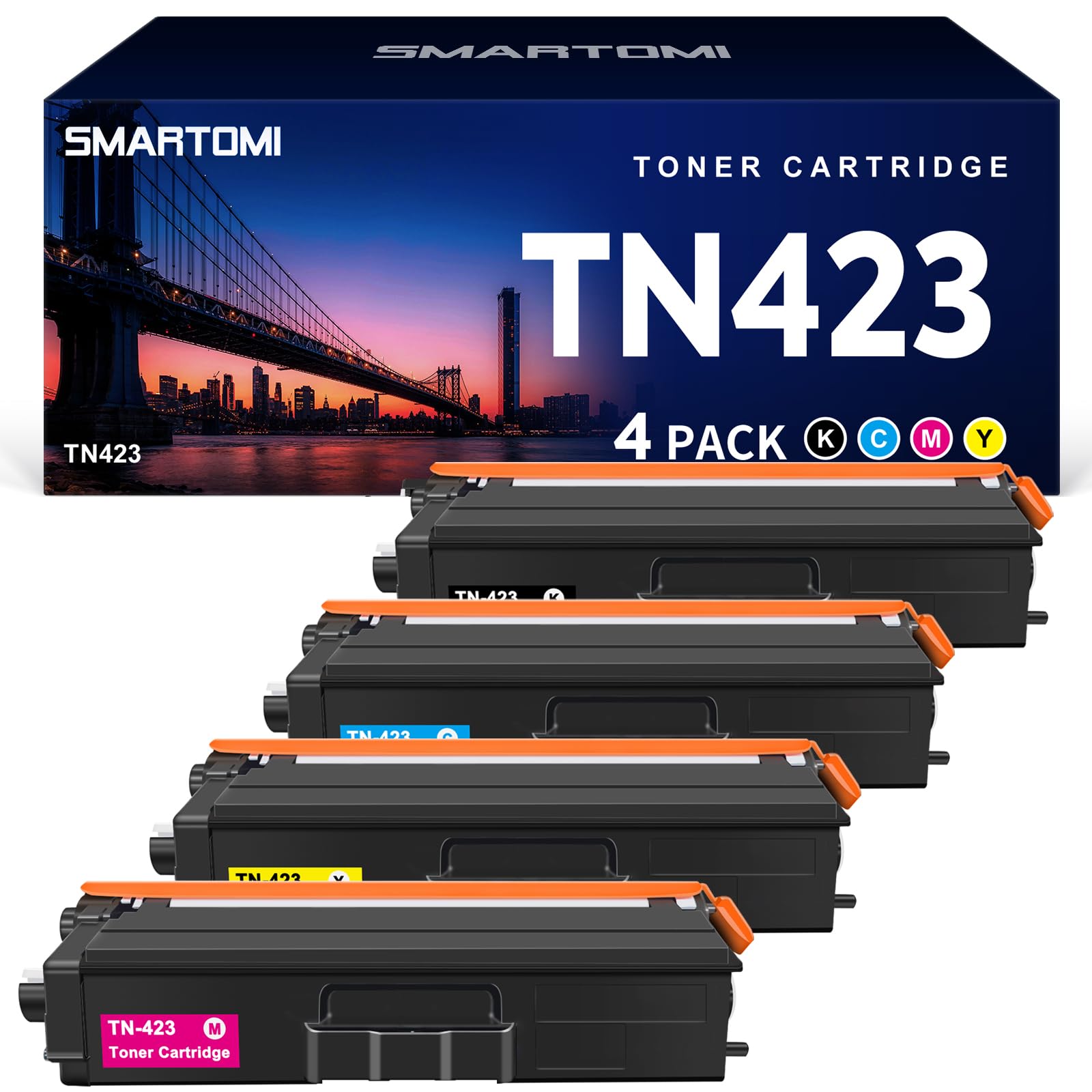 SMARTOMI TN423 TN421 Toner Cartridges Compatible for Brother TN-423 TN-421 for Brother HL-L8260CDW HL-L8360CDW MFC-L8690CDW MFC-L8900CDW DCP-L8410CDW MFC-L8610CDW MFC-L9570CDW