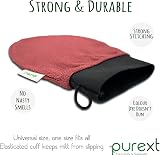 PureXT Exfoliating Glove Kessa Hammam Body Scrubber 250D Maroon view 5