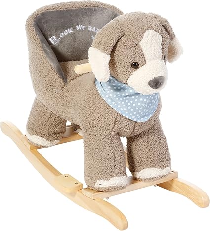 rocking dog with seat