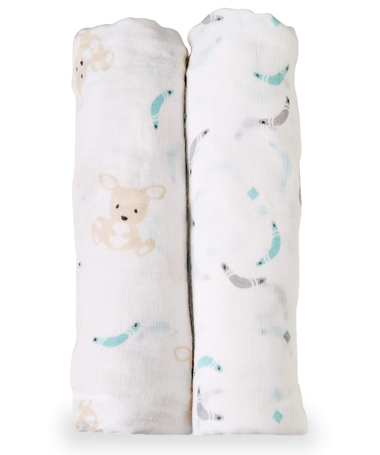 Cbis Cl Outback Adventures Collection Set Of 2 Large Swaddle Wraps For Newborn Baby Boy Or Girl Ultra Soft Bamboo Muslin Swaddle Blankets By Bebe Owl Kids Home Store Kids Home Store