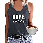 YITAN Women Racerback Cami Shirt Tank Graphic Cute Flowy Fit Tank Tops