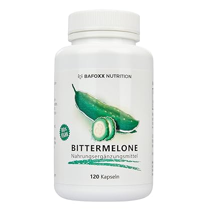 Bittermelone - Bittergurke 120 Kapseln - Hochdosiertes Naturprodukt mit 400 mg Extrakt pro Kapsel - vegan - hergestellt in De