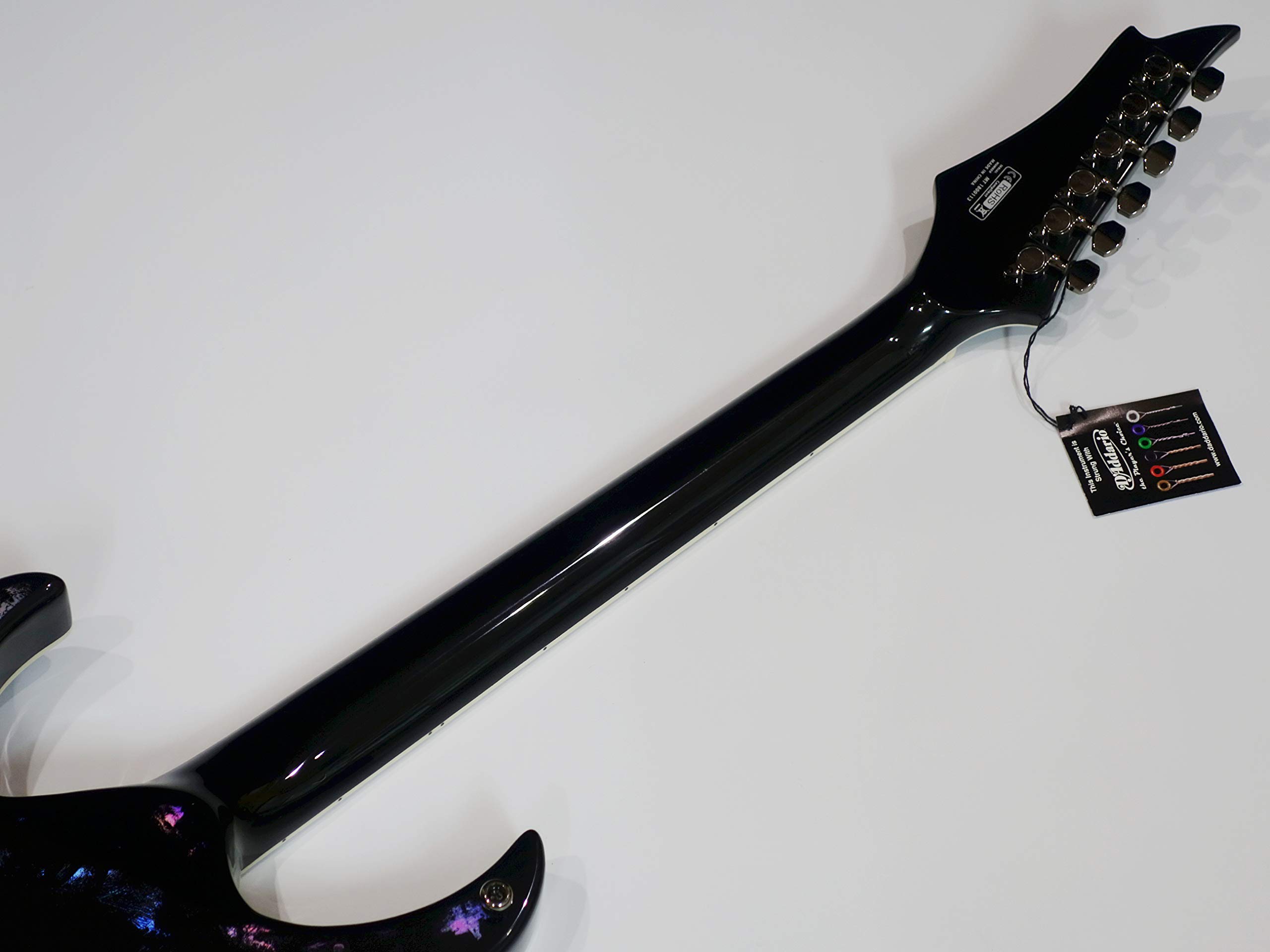 SPEAR GUITAR그라디우스 리플렉터 홀로그램 블루 01 스마트한 스트라토 셰이프에 7색에 빛나는 홀로그램 피니쉬엣지가