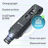 PETPROVED Dog Nail Grinder Silent Cordless 2 Heads 3 Ports LED Lights view 2