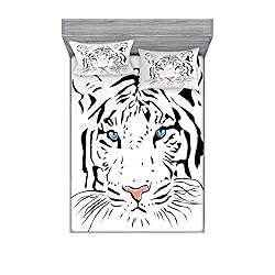 Ambesonne Tattoo Fitted Sheet & Pillow Sham