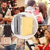 falllea A5 PU Leather Ring Binder 6 Ring Refillable Binder Cover Yellow view 4