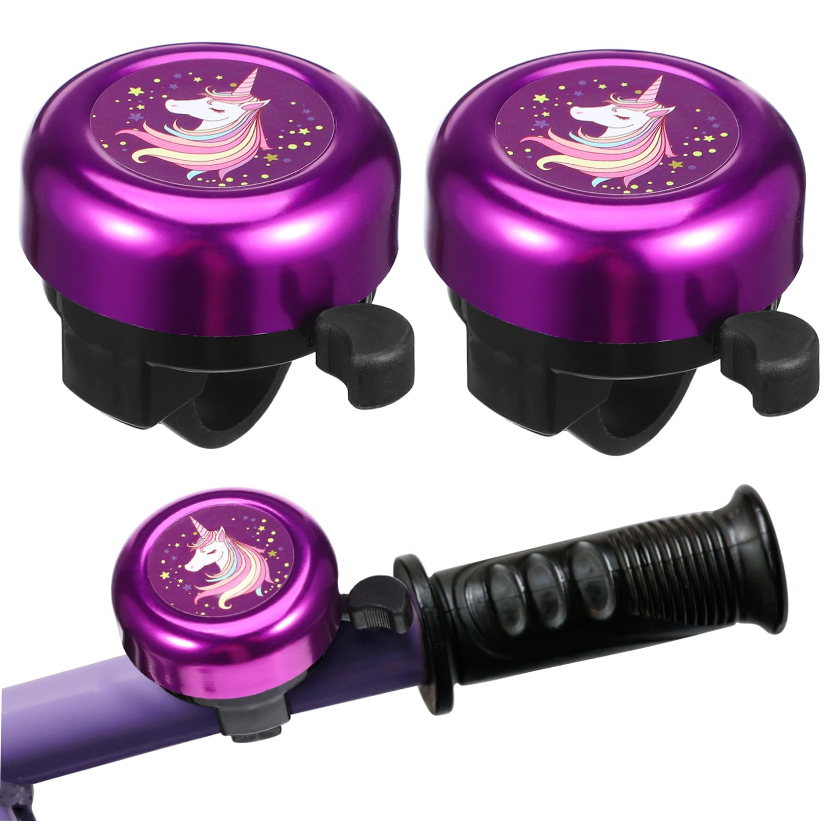 Yardwe Cartoon Bike Bell Loud Alloy Steel Kids Bicycle Bell for Children S Bikes Safe and Durable Cycling Accessory