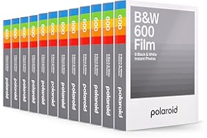 Polaroid B&W Film for 600 12 Pack, 96 Photos (6091)