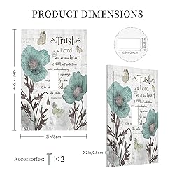 Wpshijia Rustic Teal Tulip 1 Gang Single Toggle