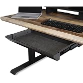 Vari Steel Under Desk Drawer - Slim Undermount Storage Organizer- Standing Desks Attachment- Versatile Placement Options, Efficient Workspace- Office Desk Accessory- (20.25" x 9.5" x 1.75")
