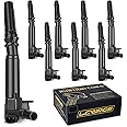 Set of 8 Ignition Coils Fits for 6.2 V8 Ford F250 F350 E350 Super Duty 2010 2011 2012 2013 2014 2012 2016 2017 Coil Packs Driver Side & Passenger Side Replaces# UF639 UF631 C1800 C1801
