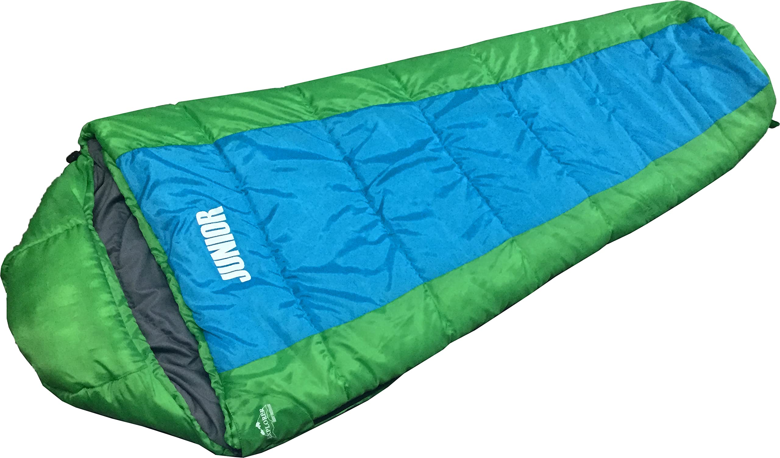 Explorer Junior 4630 Children's Mummy Sleeping Bag 170 x 70 x 50 cm Blue / Green