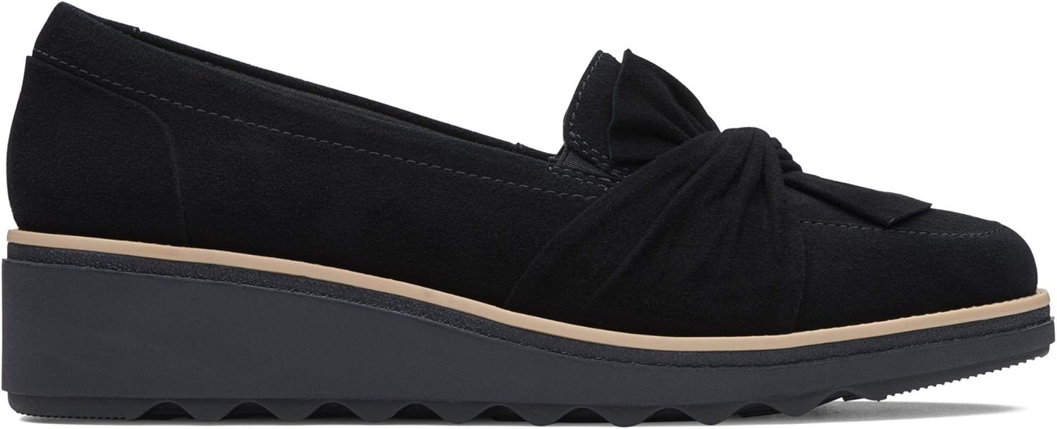 Clarks Sharon Dasher Suede Shoes in Black Amazon.co.uk