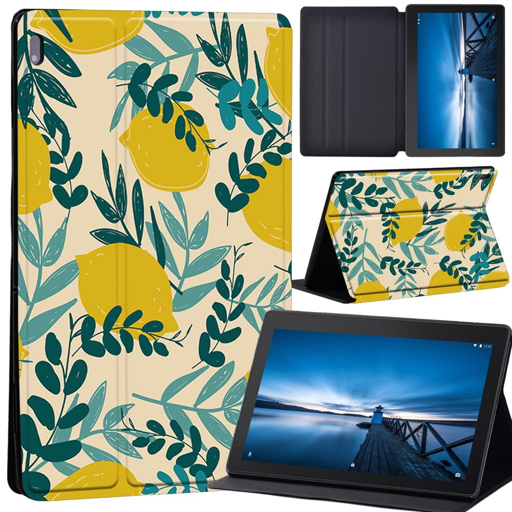 Cartoon Case for Lenovo Tab M10 TB-X605F/ TB-X605L/ TB-X505F/ TB-X505L - Leather Tri-Fold Stand Cover Case for Lenovo Tab M10 10.1-Inch Tablet (flower09)