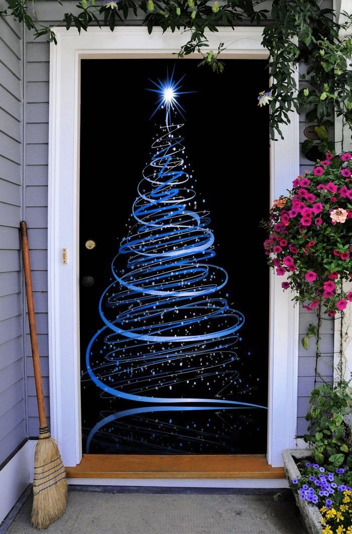 Amazon Com New Year Entry Door Cover Front Door Outdoor