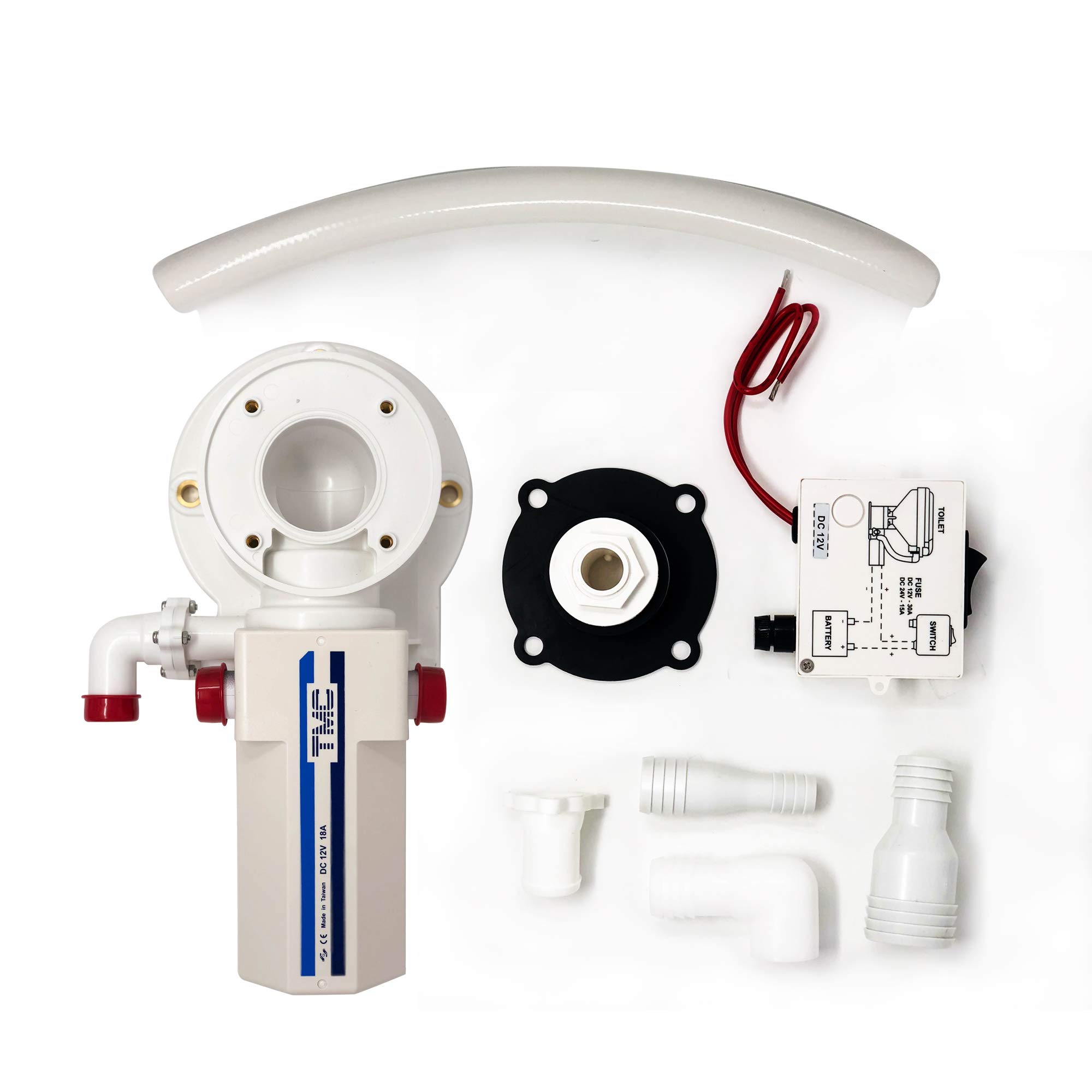 TMC Marine Macerator Conversion Kits for Electric Toilet, 12V FO728