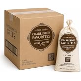 Charleston Favorites White Stone Ground Grits Case (12-Pack), 2 lb Cloth Bags &ndash; Bulk Southern Grits, Non-Instant, Small Batch Milled, Authentic Stone Ground Corn Grits