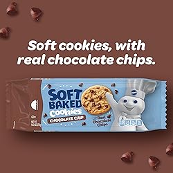Pillsbury Soft Baked Cookies, Chocolate Chip, 9.53