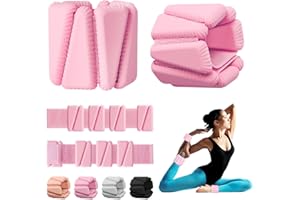 GALLIA Wrist Weights, Adjustable Wrist Ankle Weights for Women, Wearable Arm & Leg Weights Set of 2(1 lb Each), Weighted Bangles for Walking, Yoga, Dance, Barre, Gym
