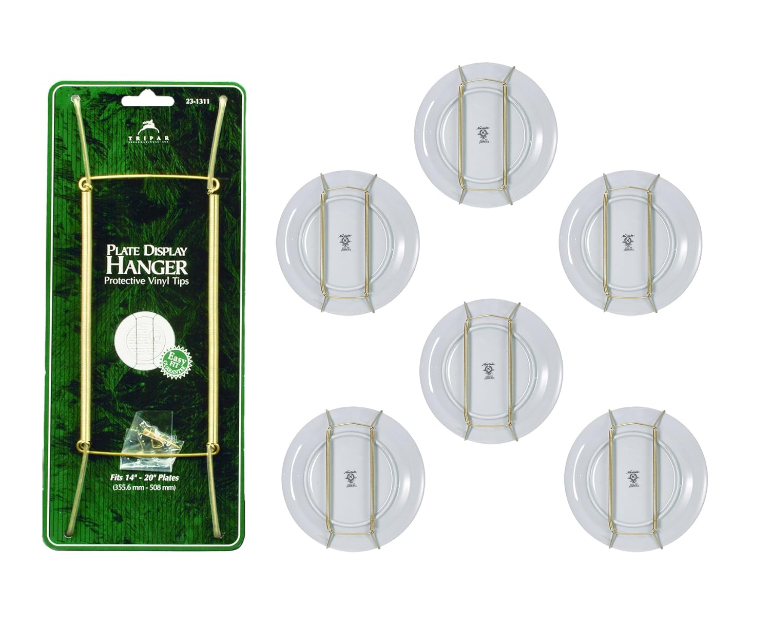 TRIPAR Decorative Plate Display Hanger, Brass Plate Wires, Easy Fit Guarantee, Up to