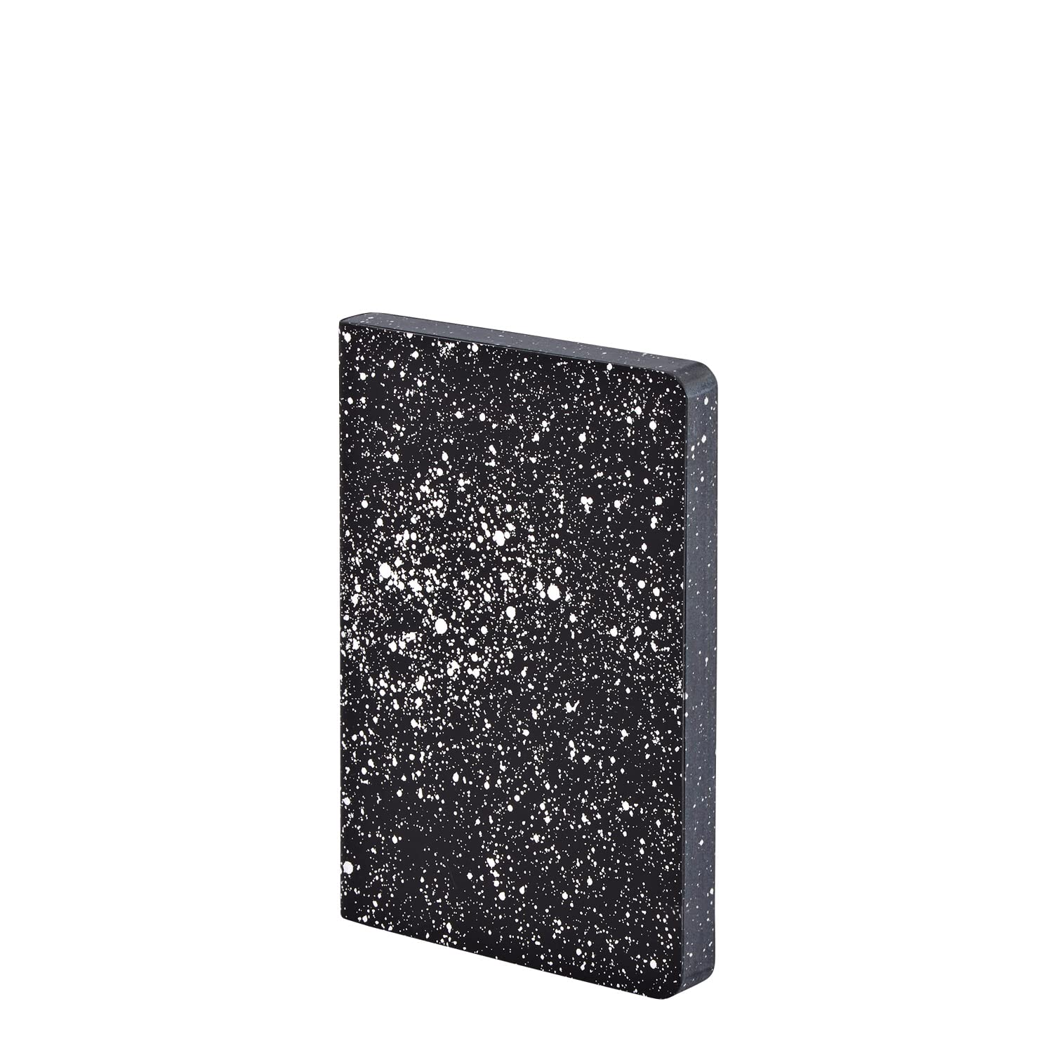 Nuuna Graphic S "Milky Way" Smooth Bonded Leather Notebook - Black
