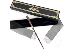 Seasons Stars SSDecor Light Up Magic Wizard Wand Witchcraft Toy with Gift Box - LED Lights and Battery Included -Halloween Sorcerer Collection Cosplay Accessories, Christmas Birthday Gifts for Kid