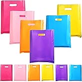 WAURCSY 60 Pcs color Gift Bags Bulk Pastel Treat Bags with Handles Pastel Rainbow Goodie Bags Multi-color Party Favor Bags for Birthday Baby Shower Wedding Easter Mothers Day Christmas