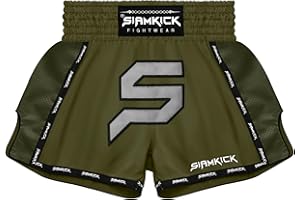 SIAMKICK Youth Elite Muay Thai Shorts for Kids (4 Years - 10 Years) Boxing Kickboxing MMA Training Trunk for Boys and Girls