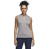 Adidas Womens Women's Ultimate365 Textured Sleeveless Polo Shirt