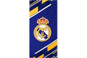 Maccabi Art Real Madrid Official Soccer Towel – Ultra Soft & Quick-Dry Fabric – Club Crest Design – Ideal for Beach, Pool, Gym & Bath – 30 x 60 Inches