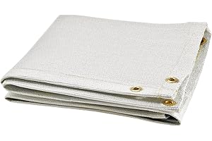 WEIPAI Steiner 367-6X8 Glass Web 35-Ounce Fiberglass Welding Blanket, White, 6' x 8'