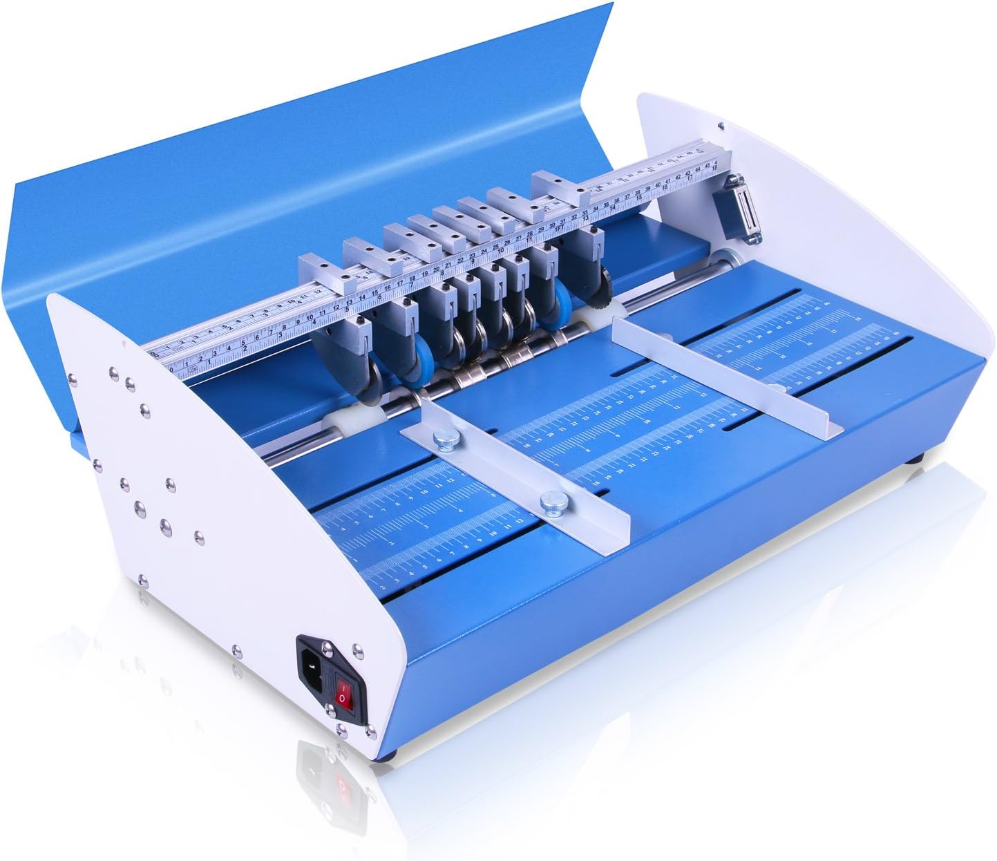VEVOR Electric Creasing Machine 18 Inch 460mm Paper Creasing Scoring Machine 3 in 1 Creasing Machine with Heavy Duty Metal Present Multi-function : Office Products