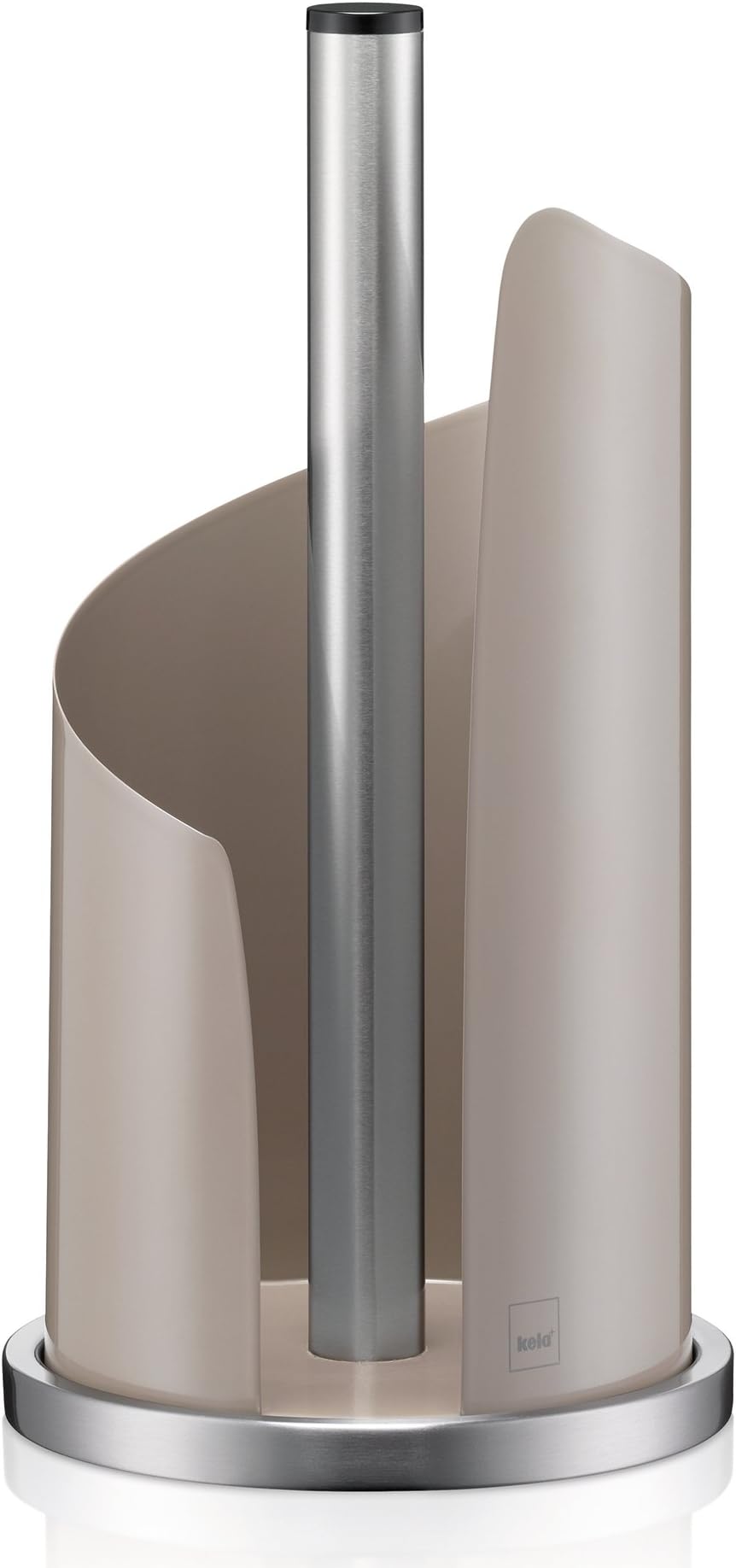 KECKU 11198 Stella Metal 32 cm 15, 0 CMØ Metal Kitchen Roll Holder, Opal Grey, 0.63800000000000001 0.63800000000000001 x 32 cm