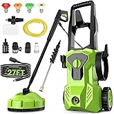 Pressure Washer, Washer with 4 Quick Connect Nozzles, Pressure Cleaning Machine with Foam Cannon for Cars/Fences/Driveways/Patios/Home Cleaning