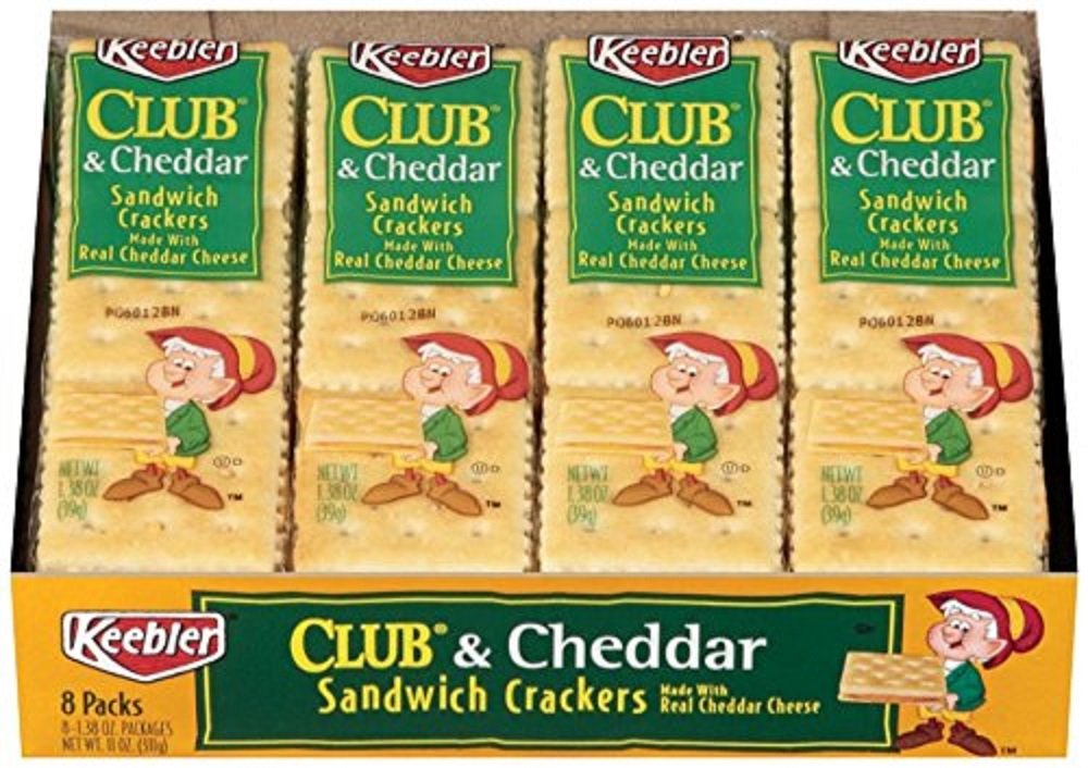 Keebler Cracker Sandwiches to Go Club & Cheddar 1.38 oz 8 ct 2